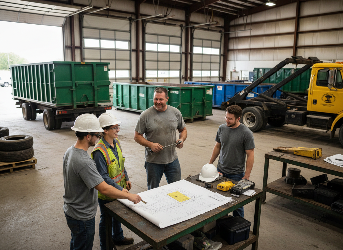 The Dumpster Rental Stillwater team at work in Stillwater